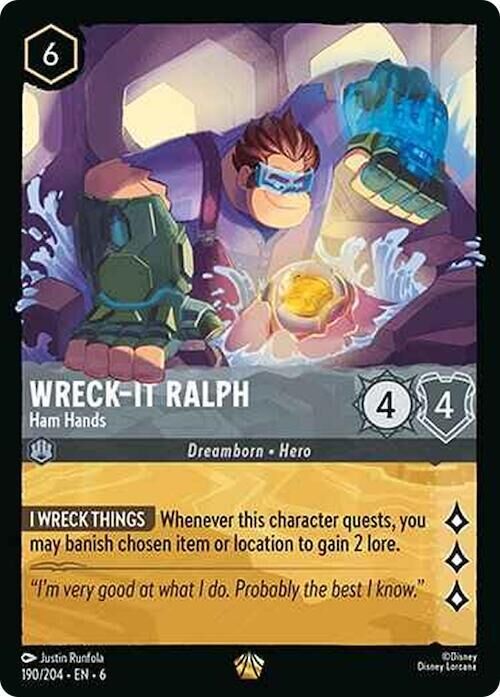 Azurite Sea - 190/204 Wreck-It Ralph - Ham Hands L