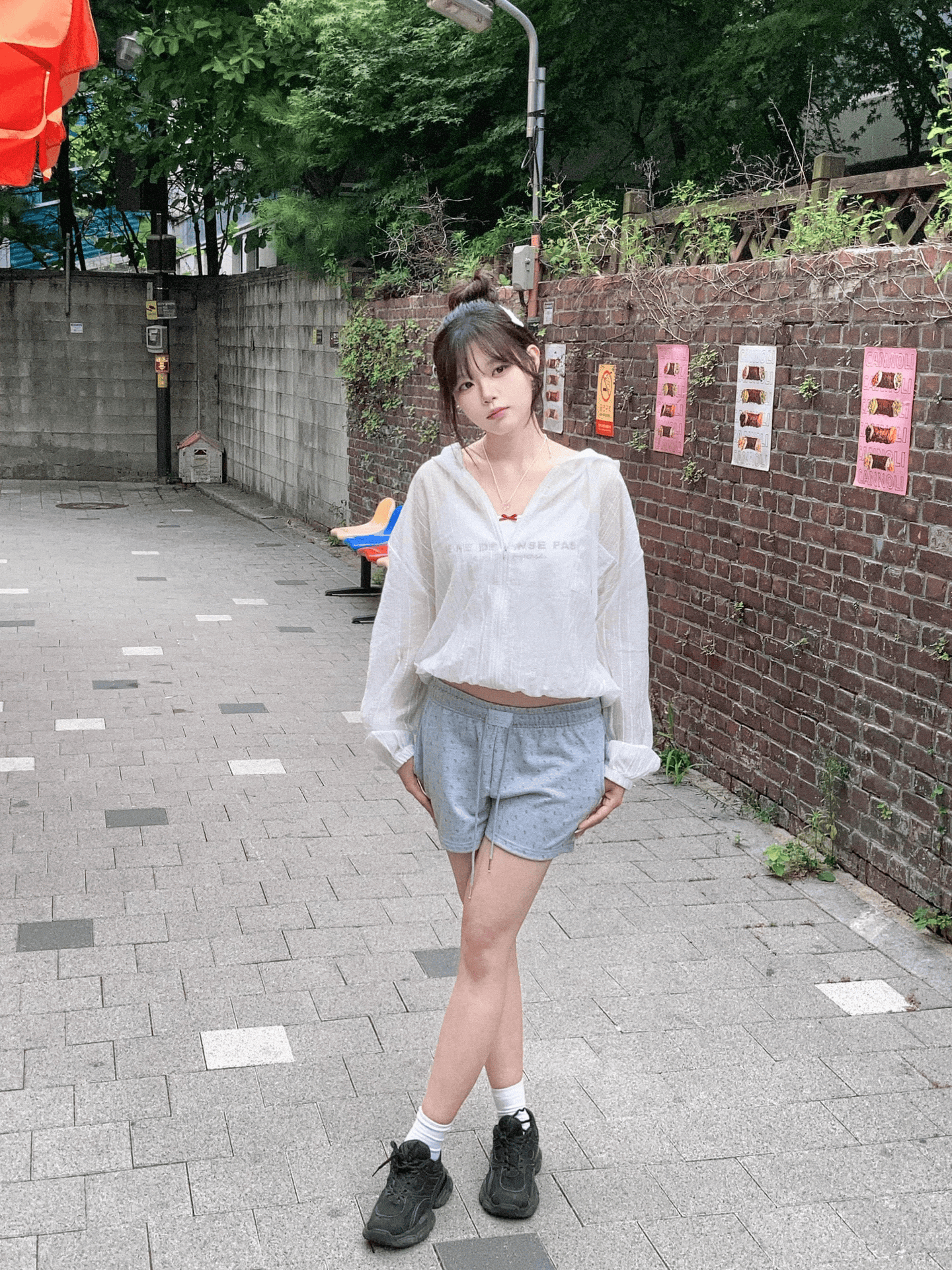 很厚實！可愛布牌碎花棉質短褲〈🇰🇷DAY 1〉