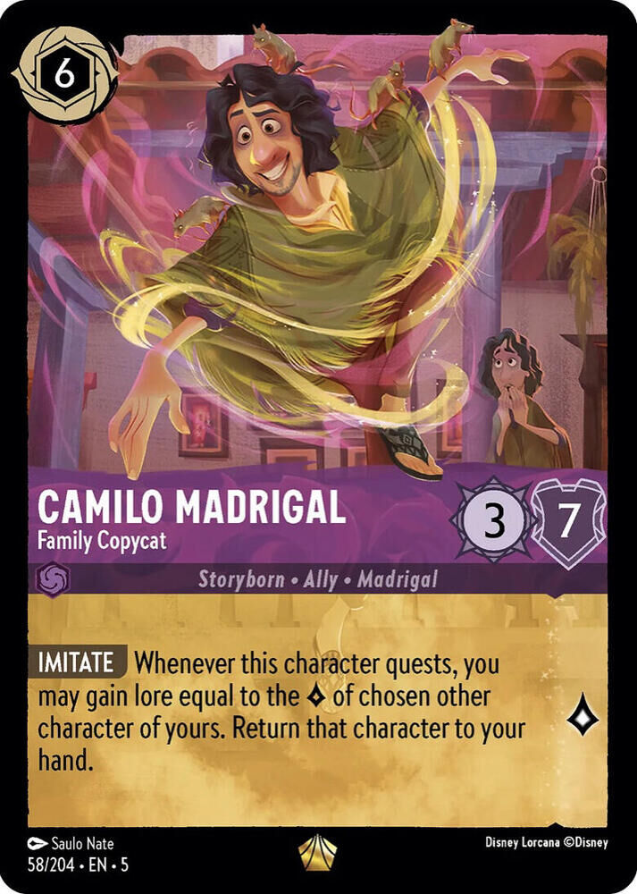 Shimmering Skies - 58/204 Camilo Madrigal - Family Copycat L