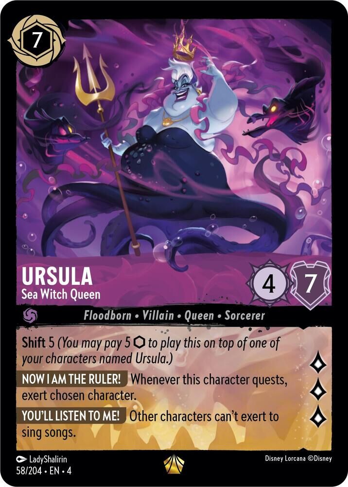 Ursula's Return - 58/204 Ursula - Sea Witch Queen L