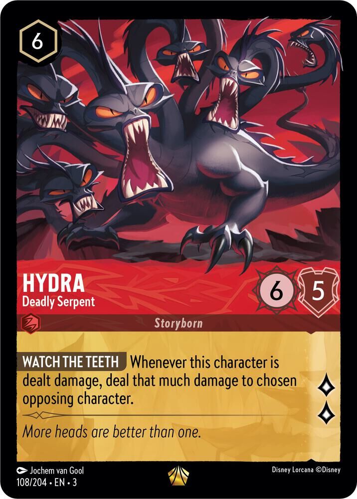 Into the Inklands - 108/204 Hydra - Deadly Serpent L