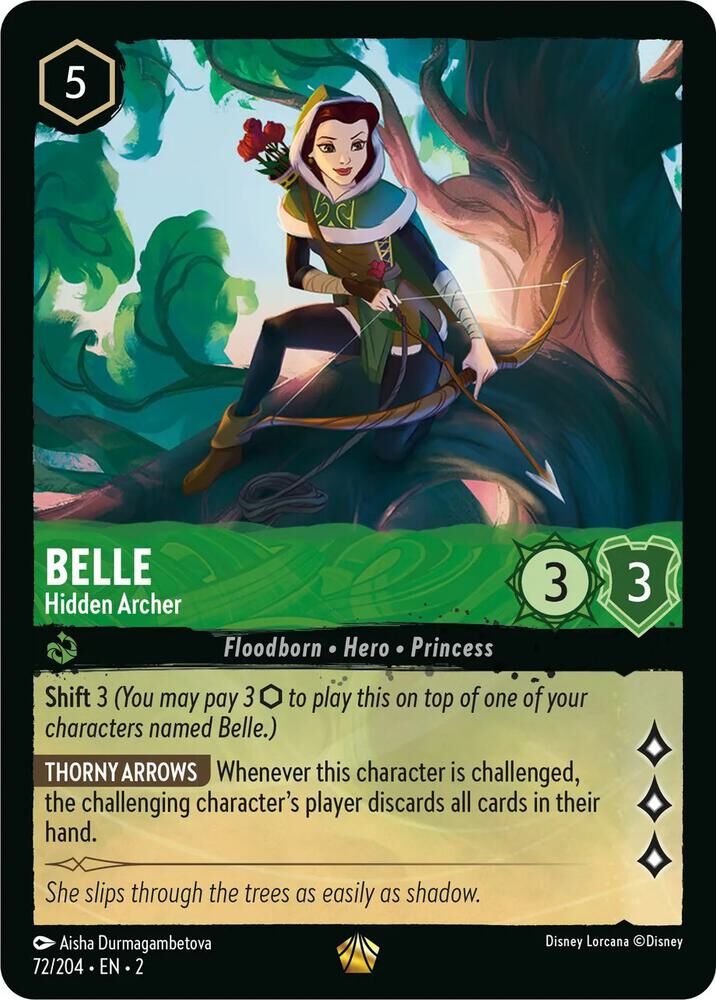 Rise of the Floodborn - 72/204 Belle - Hidden Archer L (Foil)