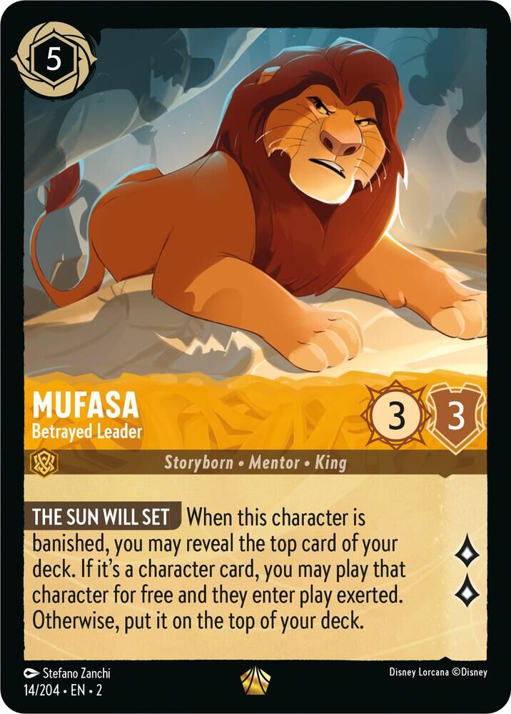 Rise of the Floodborn -14/204 Mufasa - Betrayed Leader L