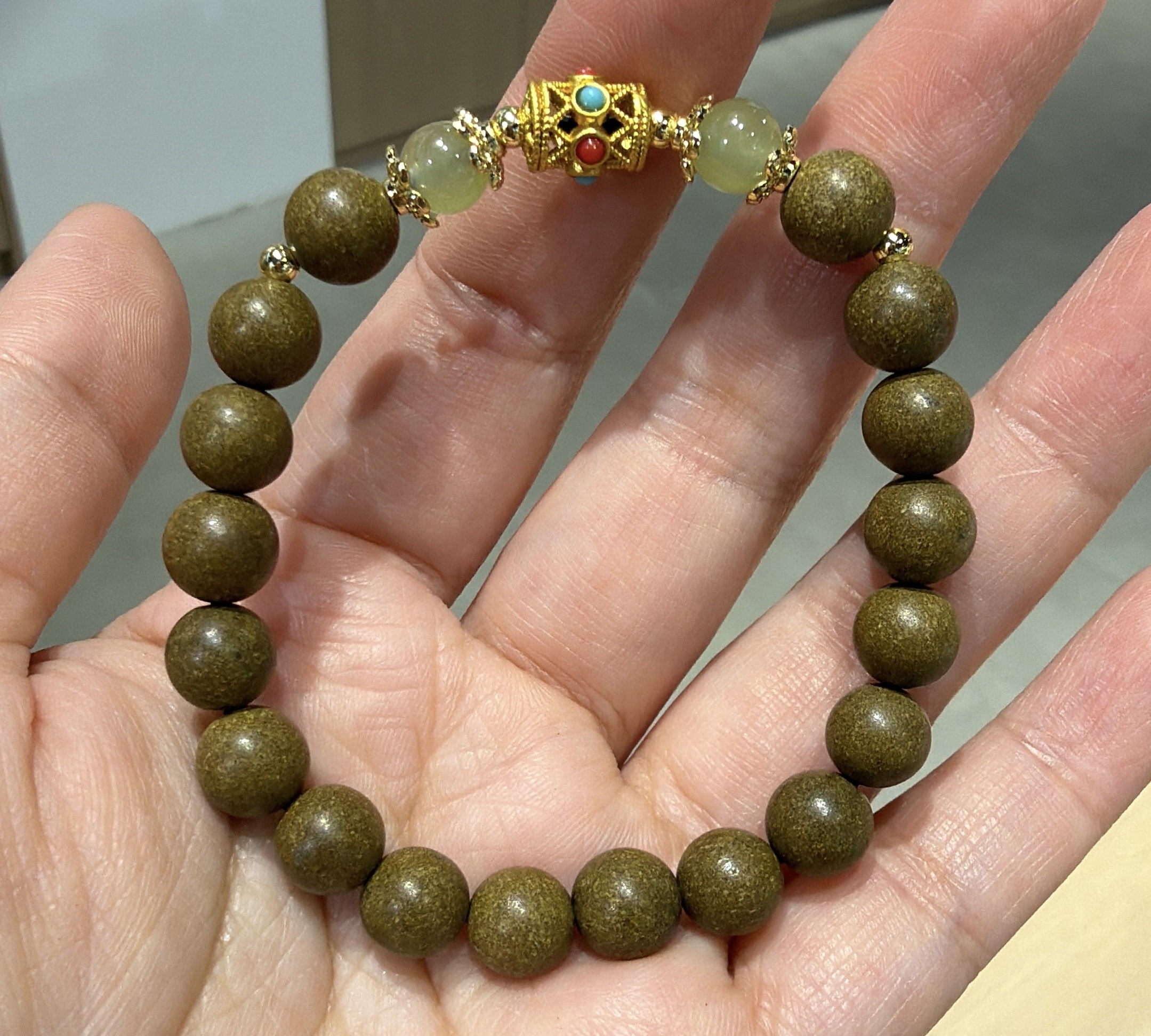合香珠 茉莉綠茶手串（C7 CC207）