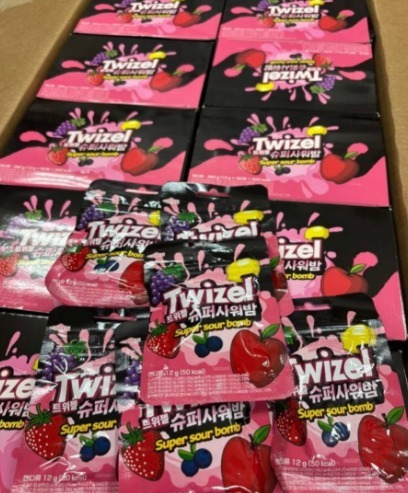 韓國 Twizel 爆酸超上癮水果糖 12g (1套5包)
