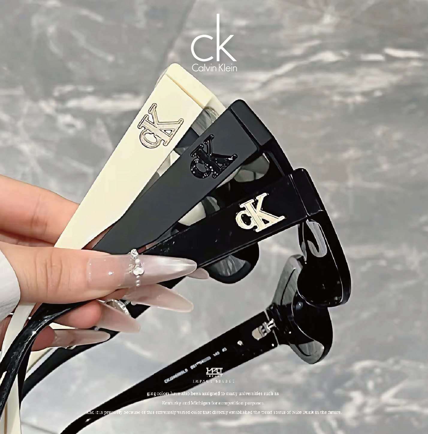 Calvin Klein 側邊LOGO 墨鏡 太陽眼鏡 方框 貓眼 窄邊 寬邊 防曬 米色 黑色 五款