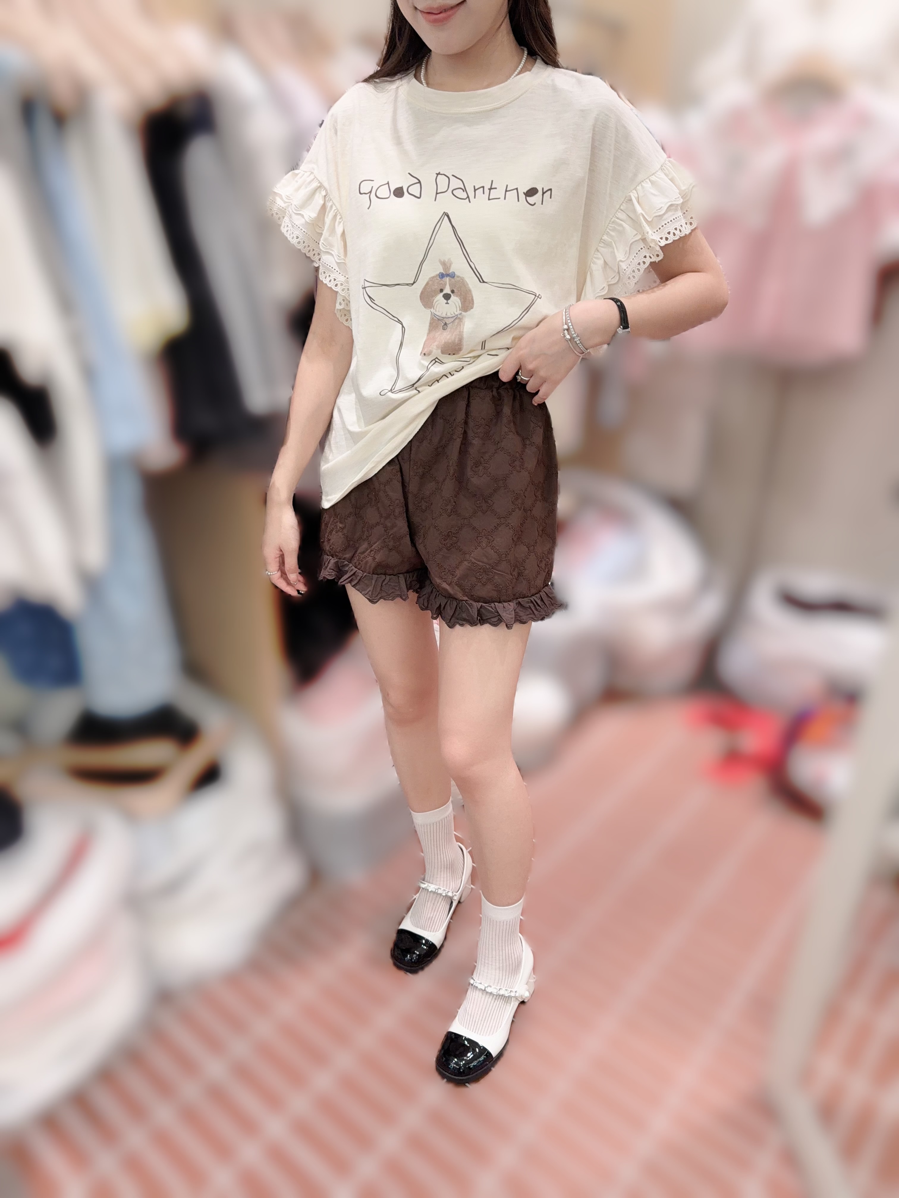 BE34 童童價 橡根腰 腰24-36 HIP48 長15 $499