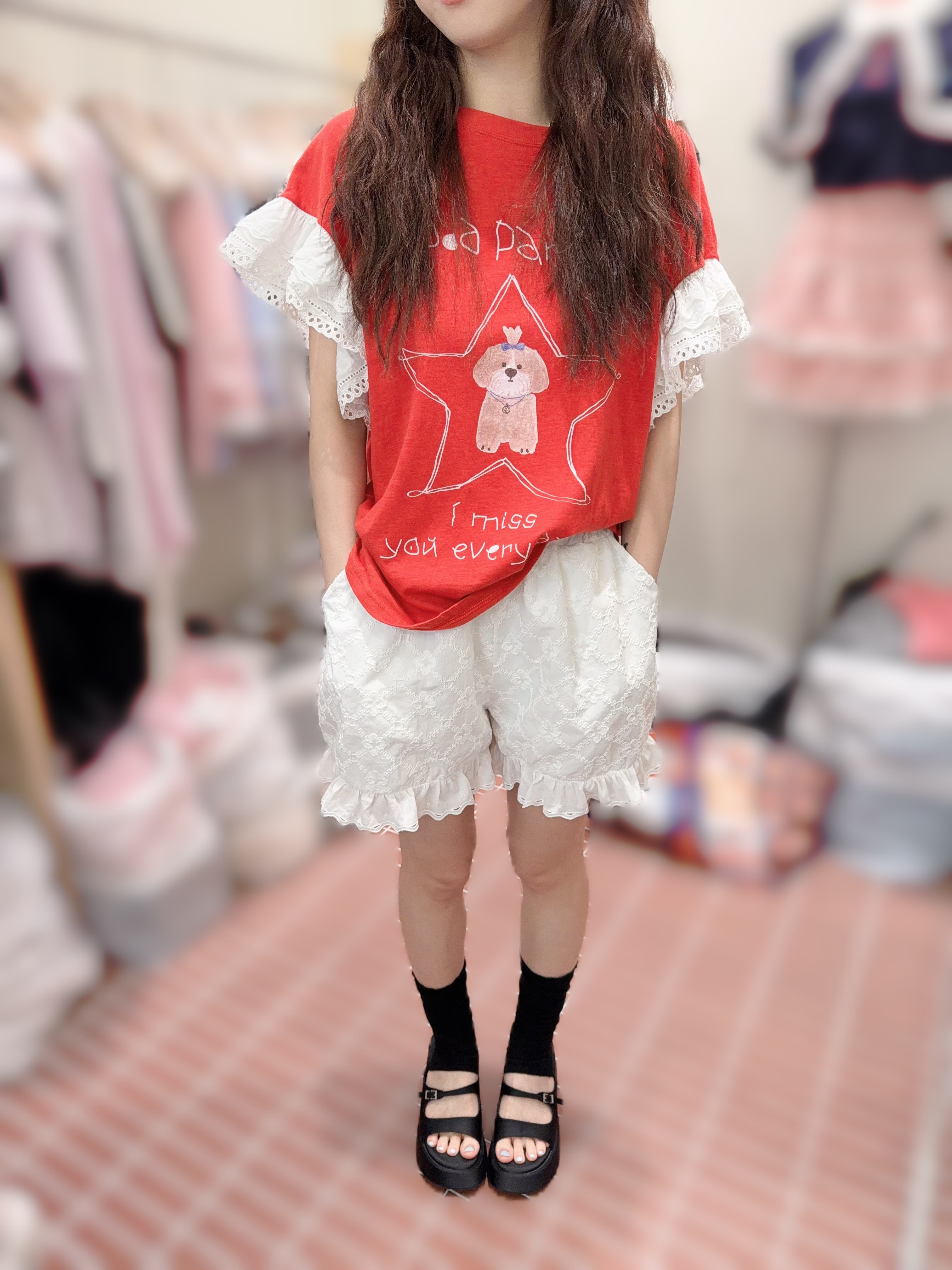 BE34 童童價 橡根腰 腰24-36 HIP48 長15 $499