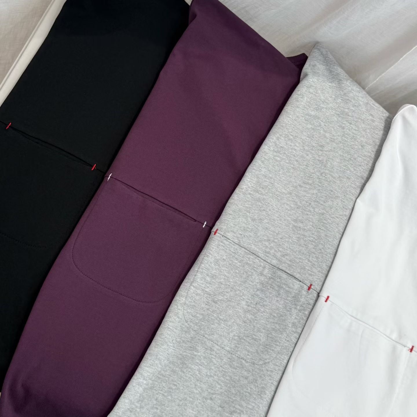 韓國簡約pocket tee