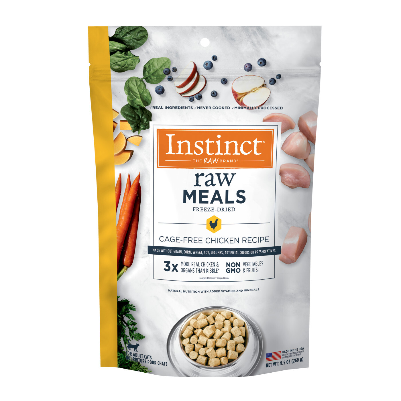 Instinct 本能 – 凍乾生肉糧 雞肉配方 Raw Meals Freeze Dried Chicken 255g 9oz