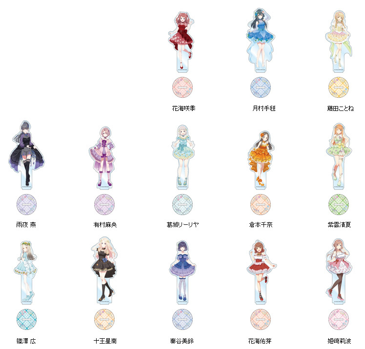 Contents Seed "Gakuen Idolmaster" Acrylic Figure Temari Tsukimura Floral Dress Ver.