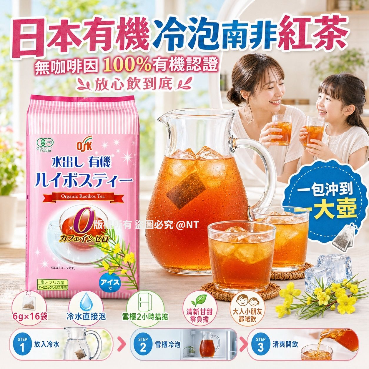 W22206  日本有機冷泡南非紅茶 16袋裝