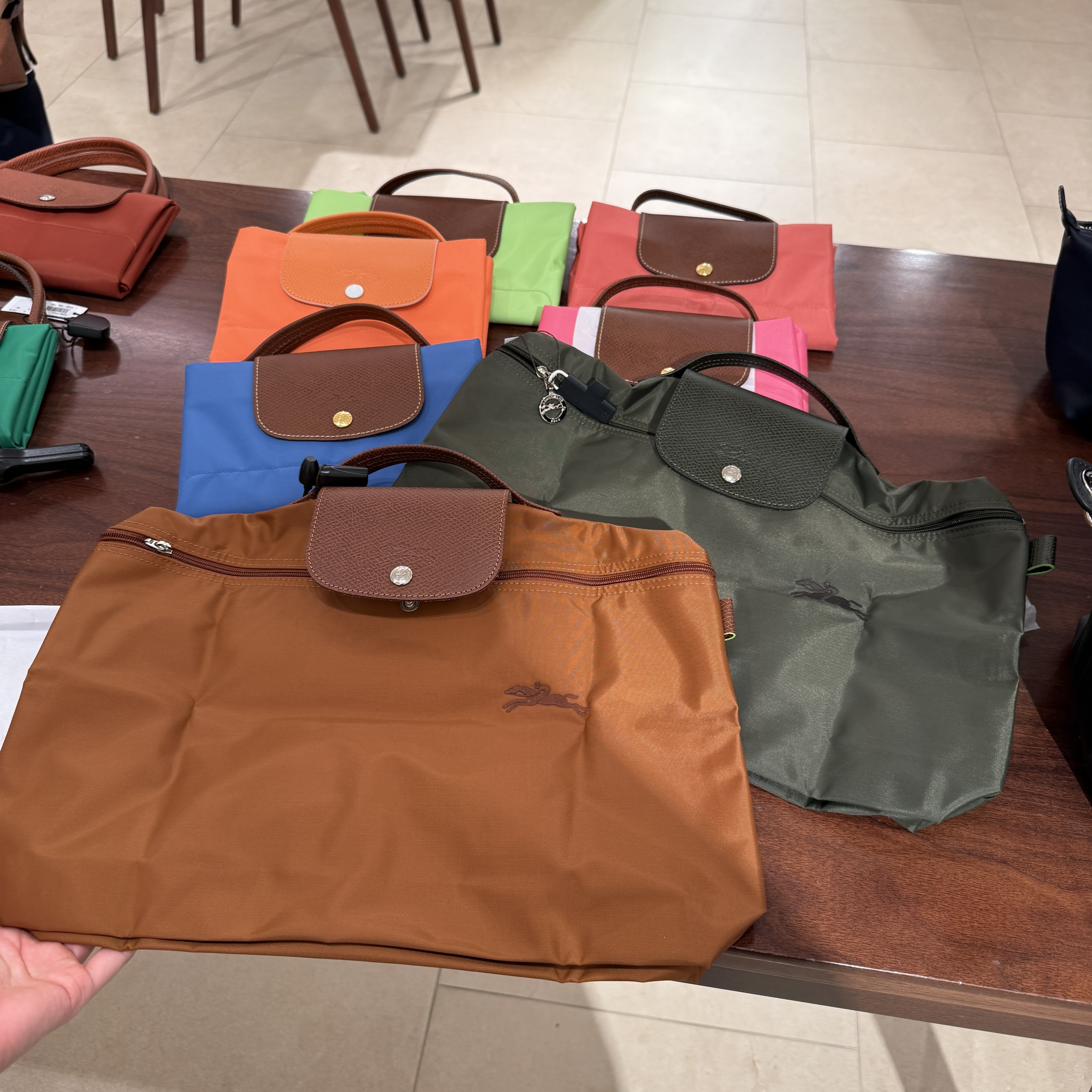 Longchamp document laptop file holder briefcase case bag