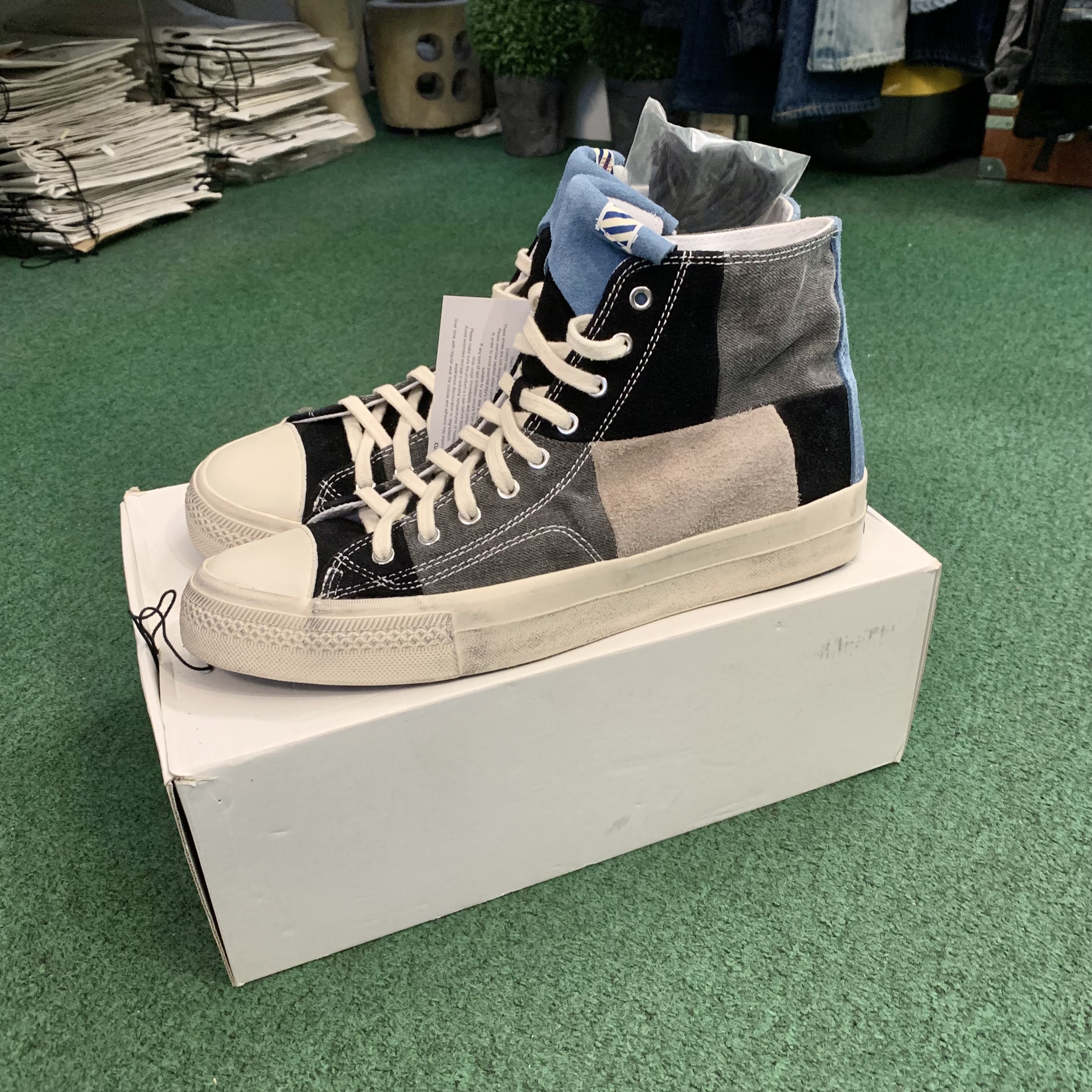 VISVIM SKAGWAY HI SEMINOLE - BLACK SIZE 11