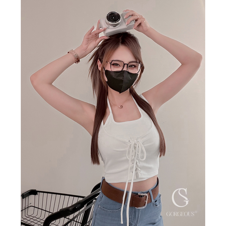 G1920 「極致好身材2段綁繩背心」
