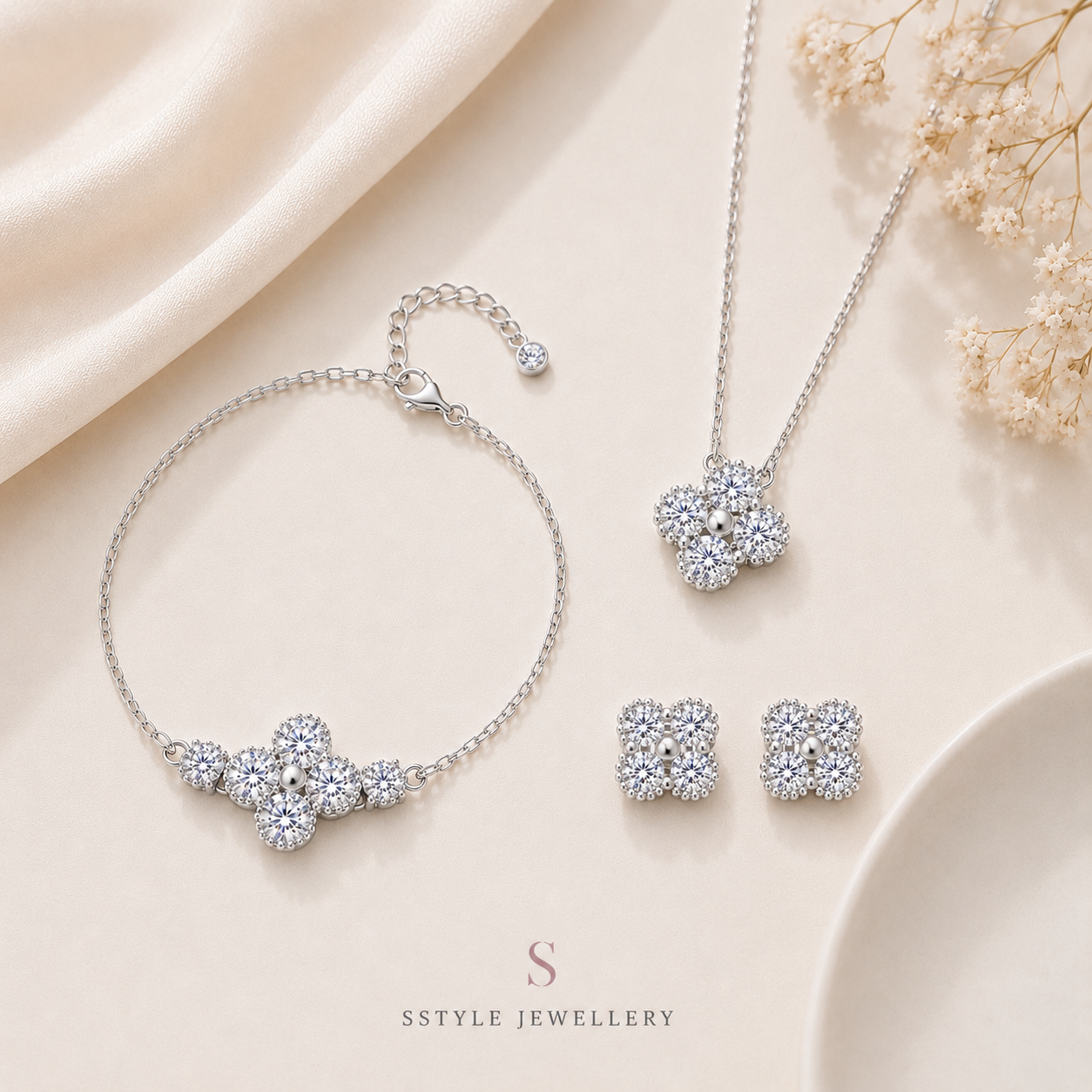 Moissanite Clover Promo Set
