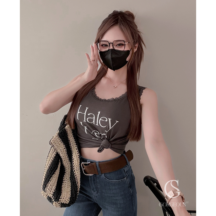 G1921 「Haley lvers 蕾絲邊背心」