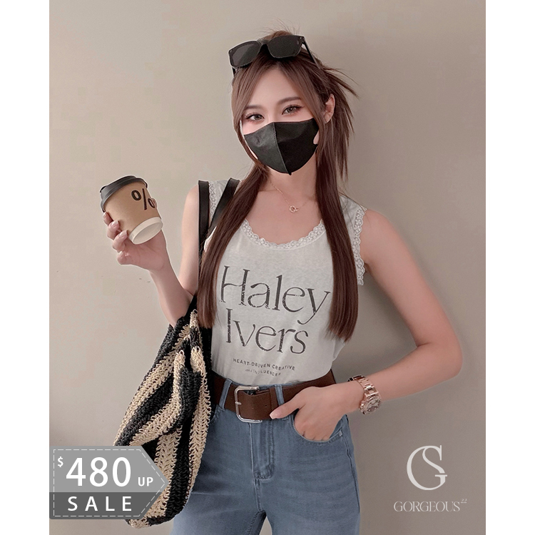 G1921 「Haley lvers 蕾絲邊背心」