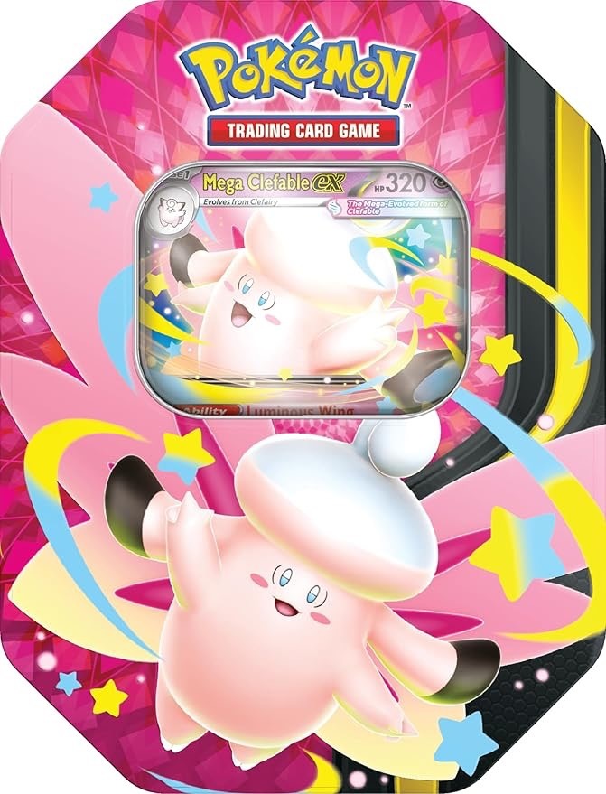 Pokemon 精靈寶可夢 TCG: Mega Moonlit Mega Clefable 鐵盒