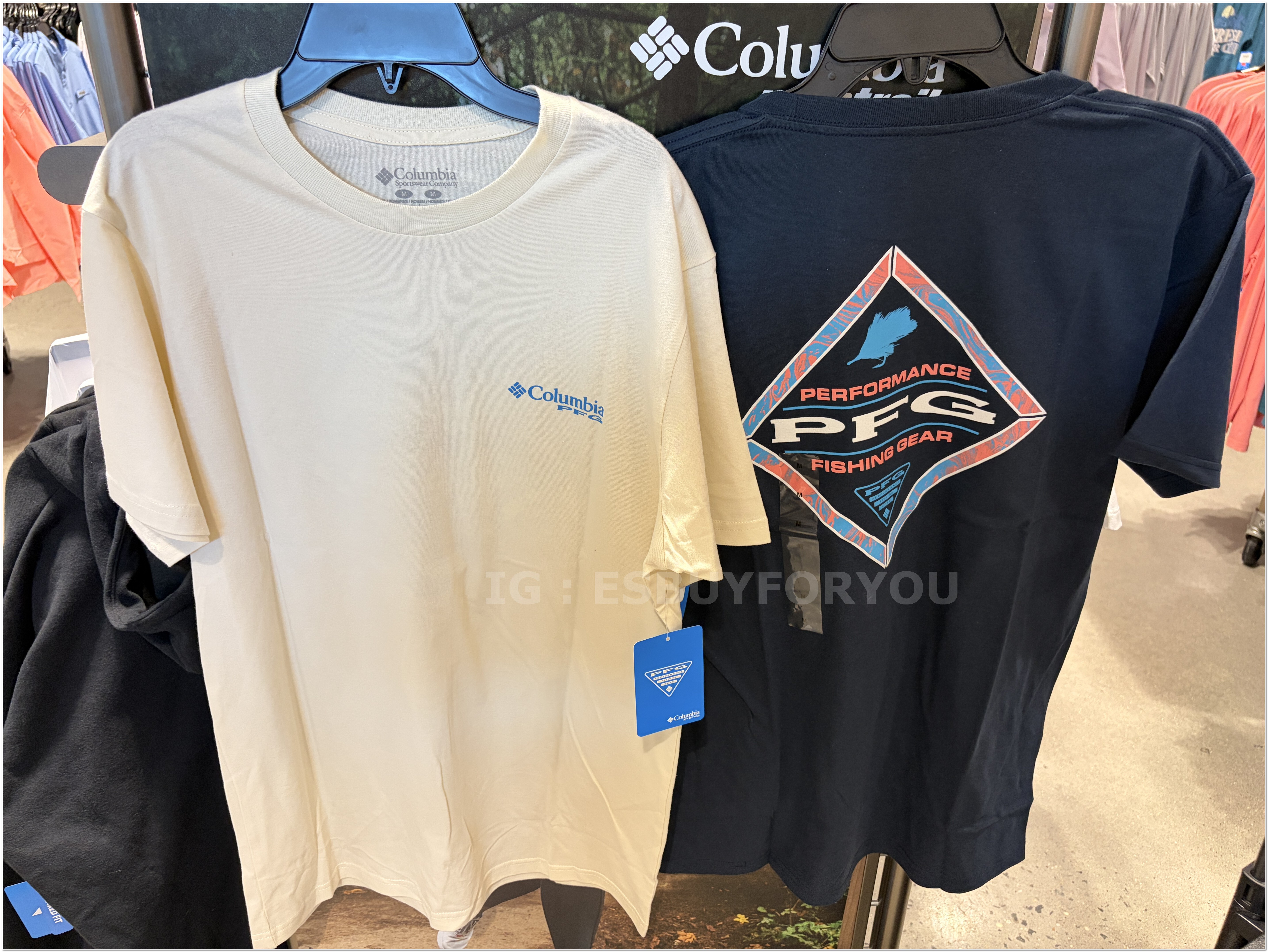 【限時】Columbia 男大人 PFG 正反圖案 短TEE (2色)