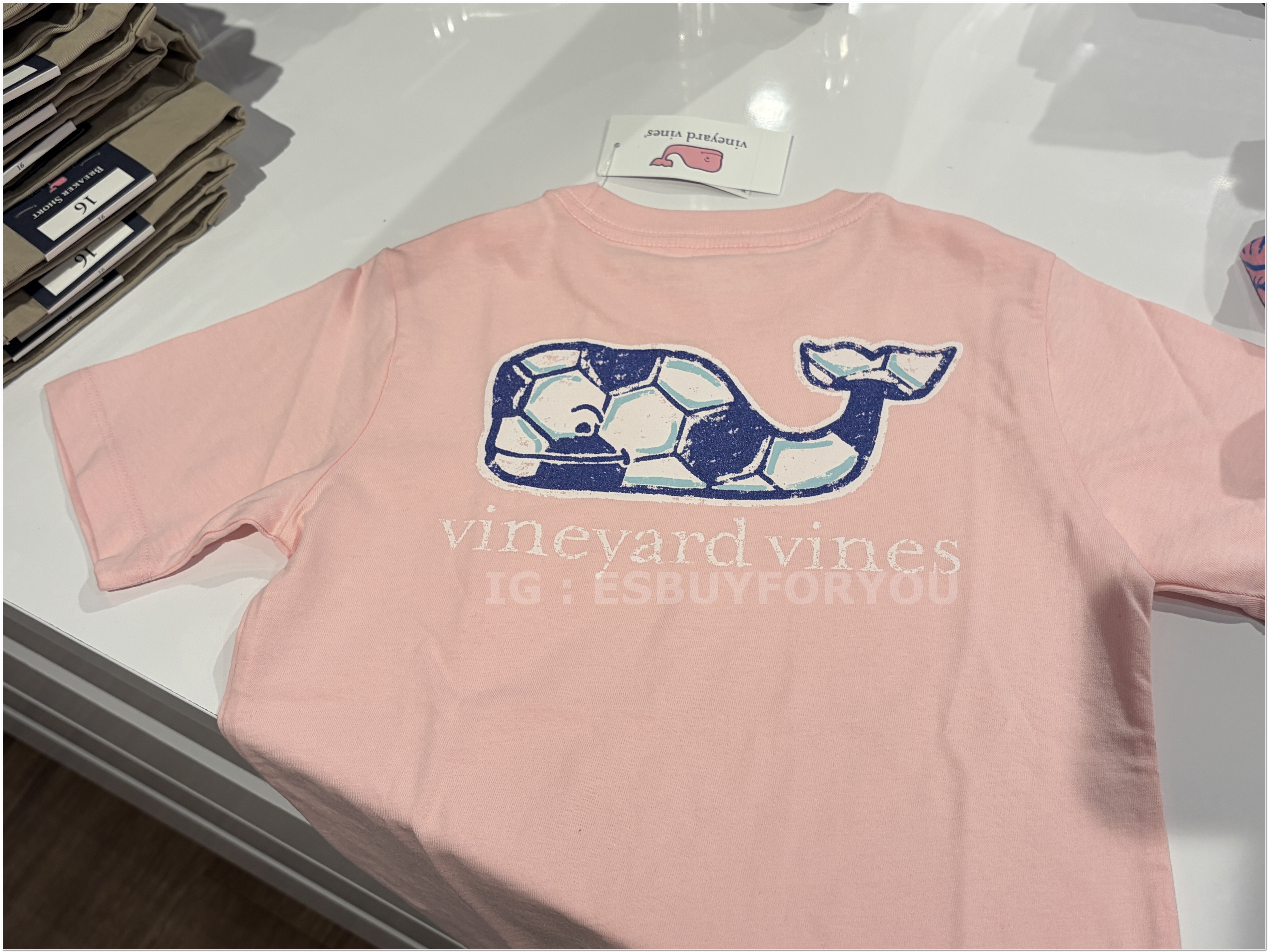 【限時】Vineyard Vines小鯨魚 女童裝 足球小鯨魚 短TEE