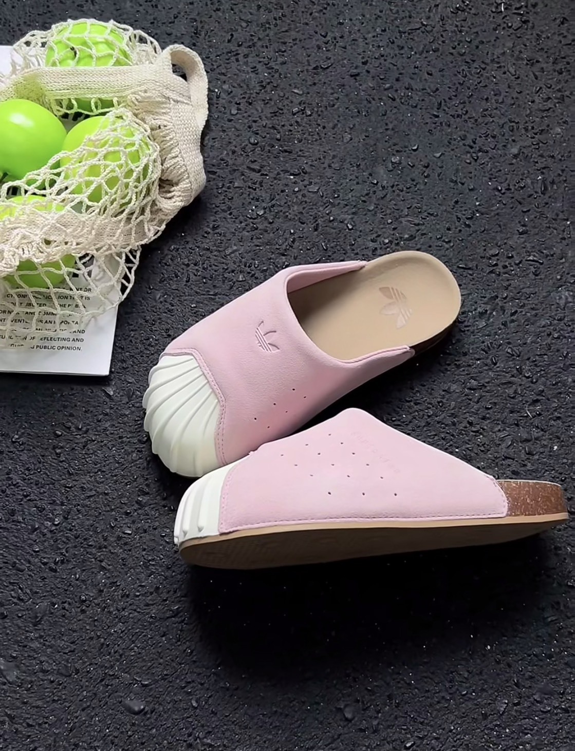 <懶人救星就是它✨> Adidas Originals Adimule 貝殼頭穆勒鞋 懶人鞋 兩色 灰 粉