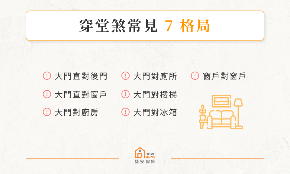 穿堂煞格局