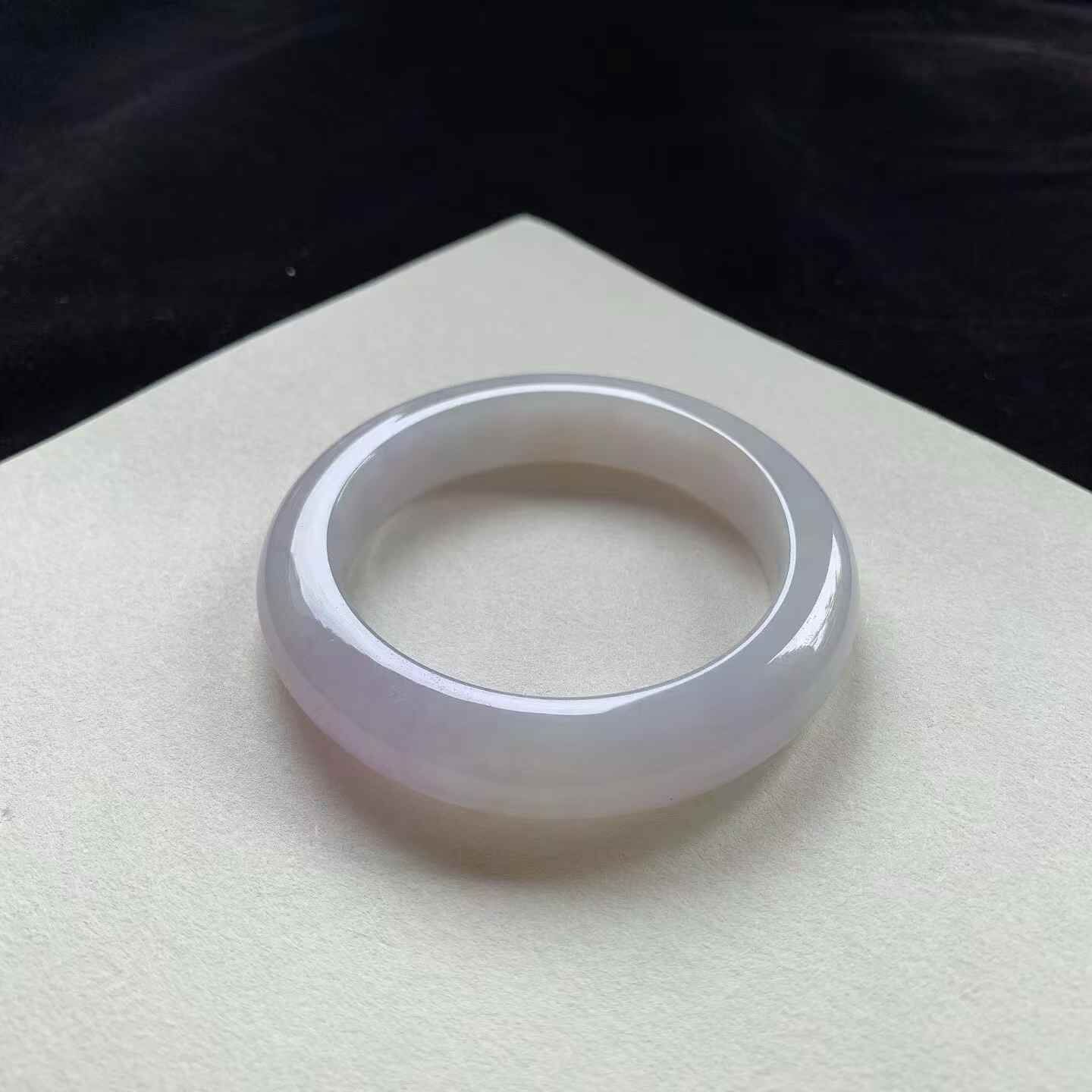 6172345 53mm冰粉紫正圈翡翠手鐲 (52-54)