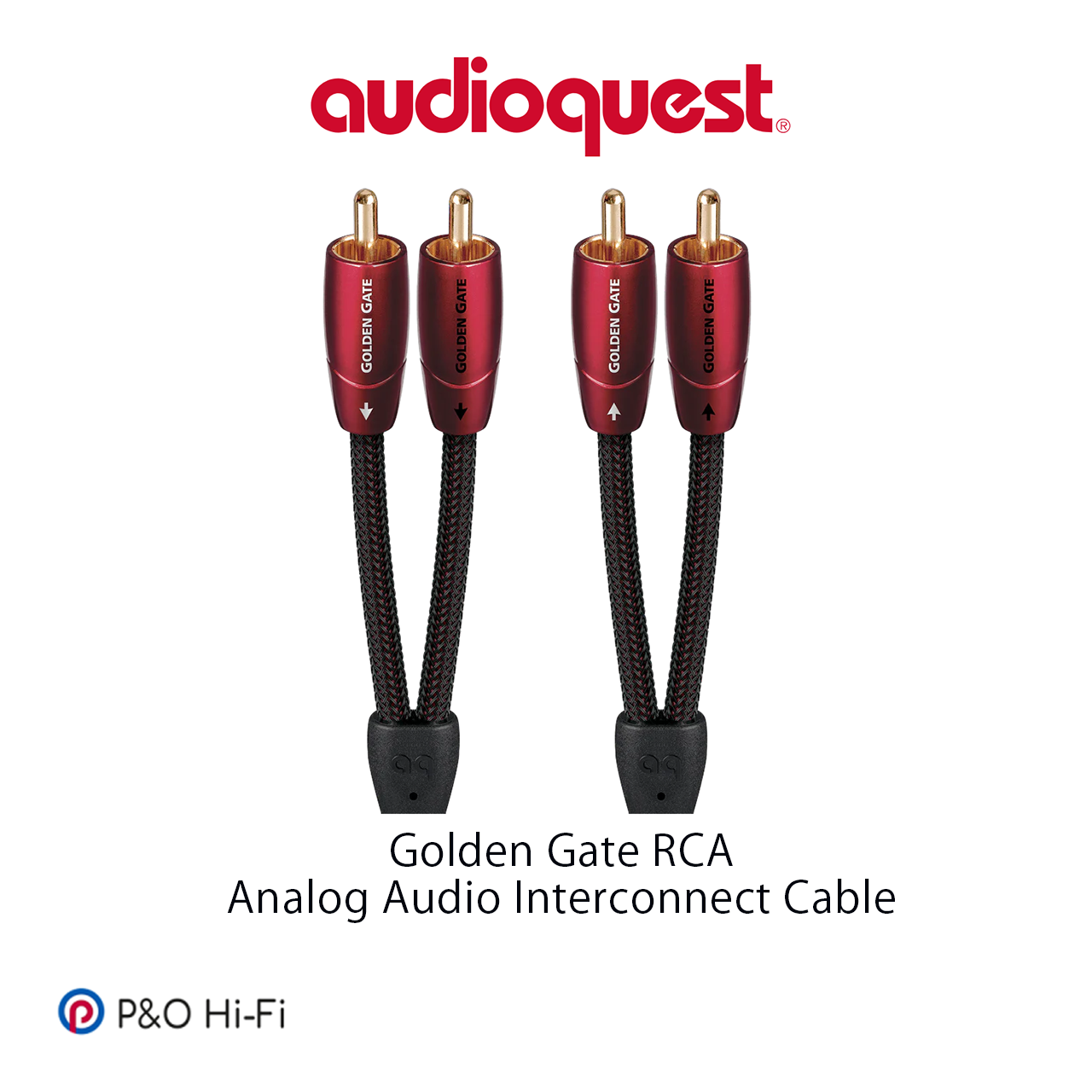 Audioquest Golden Gate (金門大橋) RCA > RCA Bridges & Fall Series (橋和瀑布系列) 模擬訊號線 (一對)