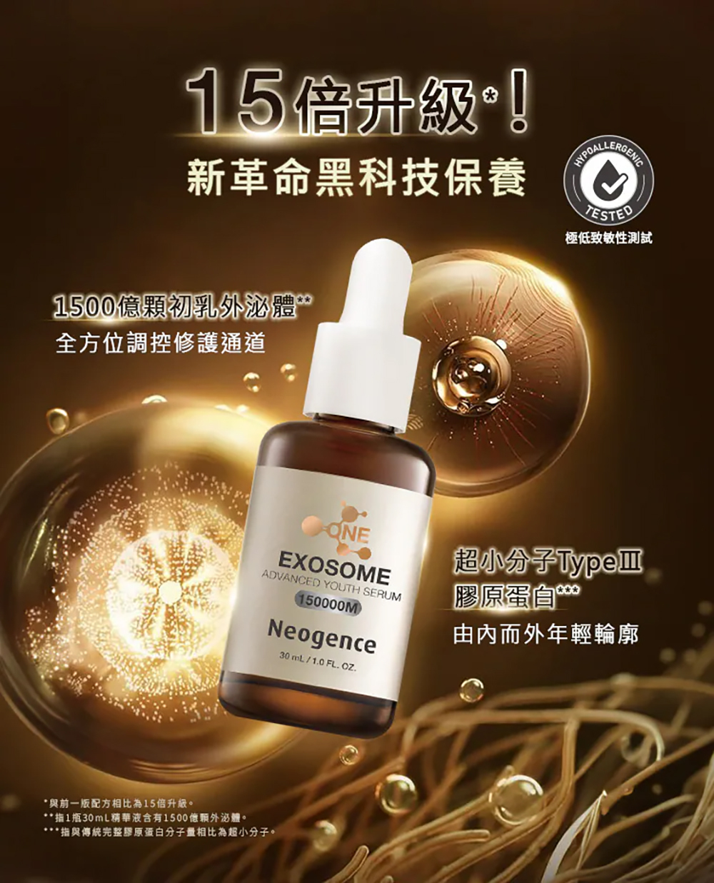 Neogence 1500億超未來外泌體精華30ML