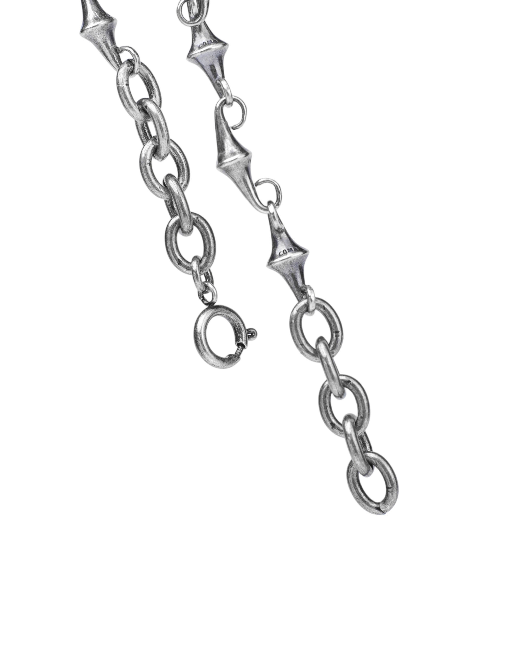 COMA AFTERIMAGE LINE BRACELET, Antique Silver