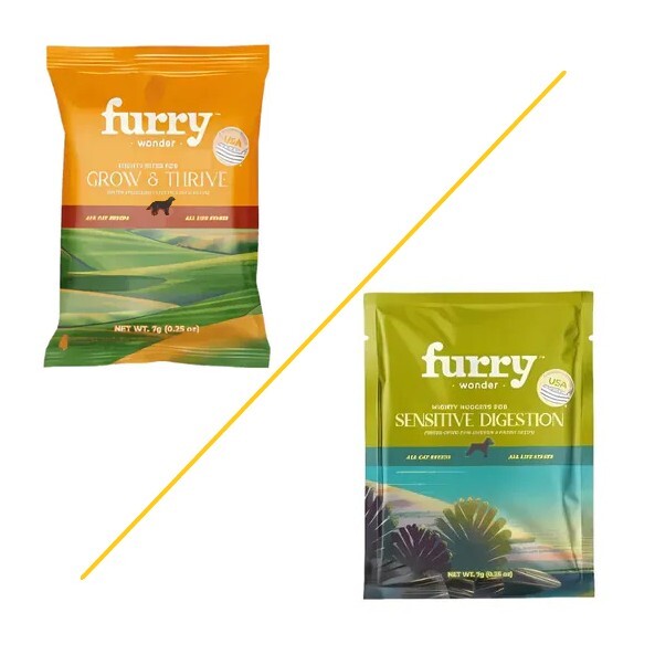美國Furry Wonder  全犬 主食凍乾 (鴨肉+雞肉味 / 雞肉+兔肉味) 7G(0.25OZ)