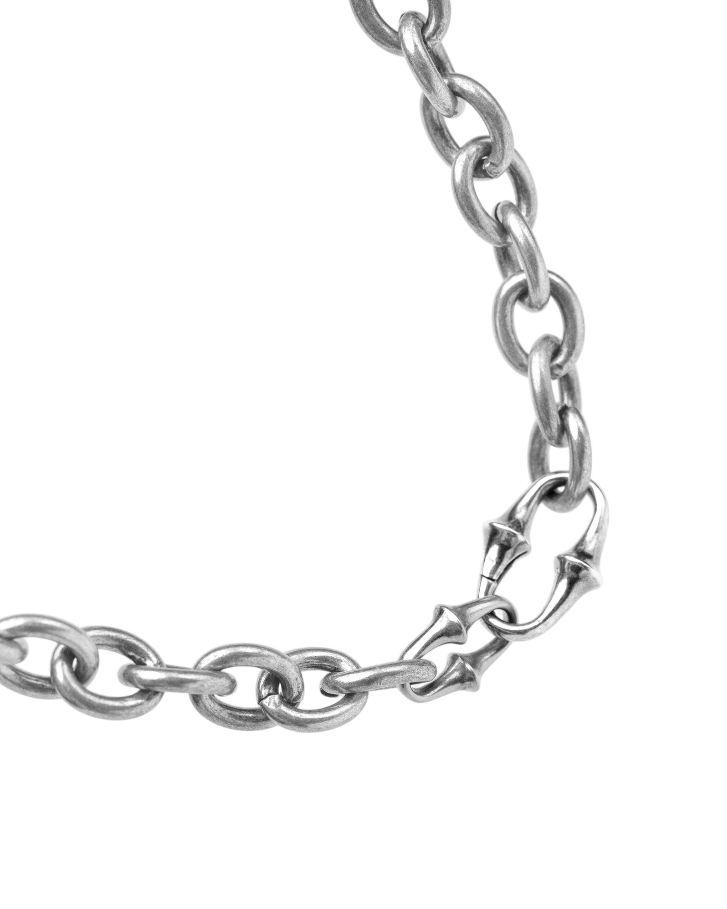 COMA AFTERIMAGE NODE NECKLACE, Antique Silver