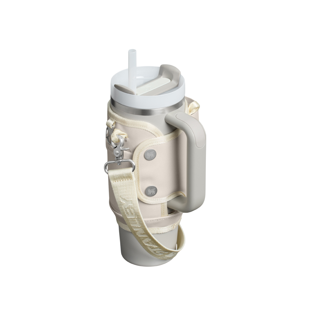STANLEY 冒險系列 吸管隨手杯 0.88L 肩背帶 / 象牙白