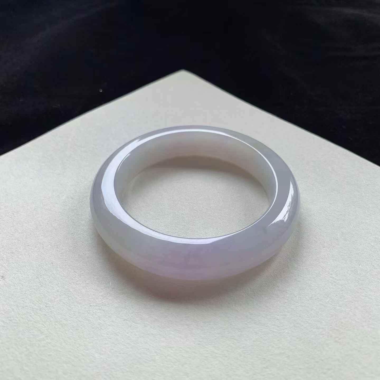 冰粉紫正圈翡翠手鐲,天然翡翠A玉, 緬甸玉, Jade, Jadeite