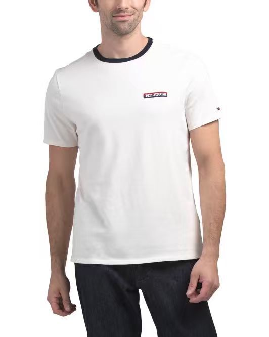 【直播】TOMMY HILFIGER LX070319 男裝美式風格Logo章短袖上衣