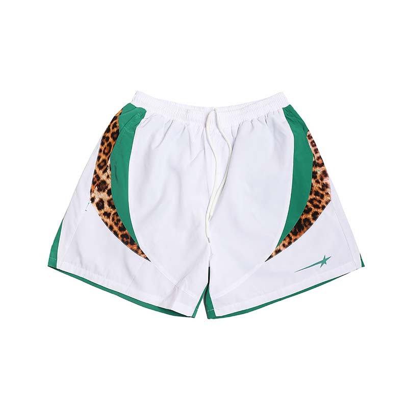 MTA Splioed Nylon Shorts 拼接尼龍 休閒 短褲 豹紋 綠色 白色 MTA-29 [台灣現貨]