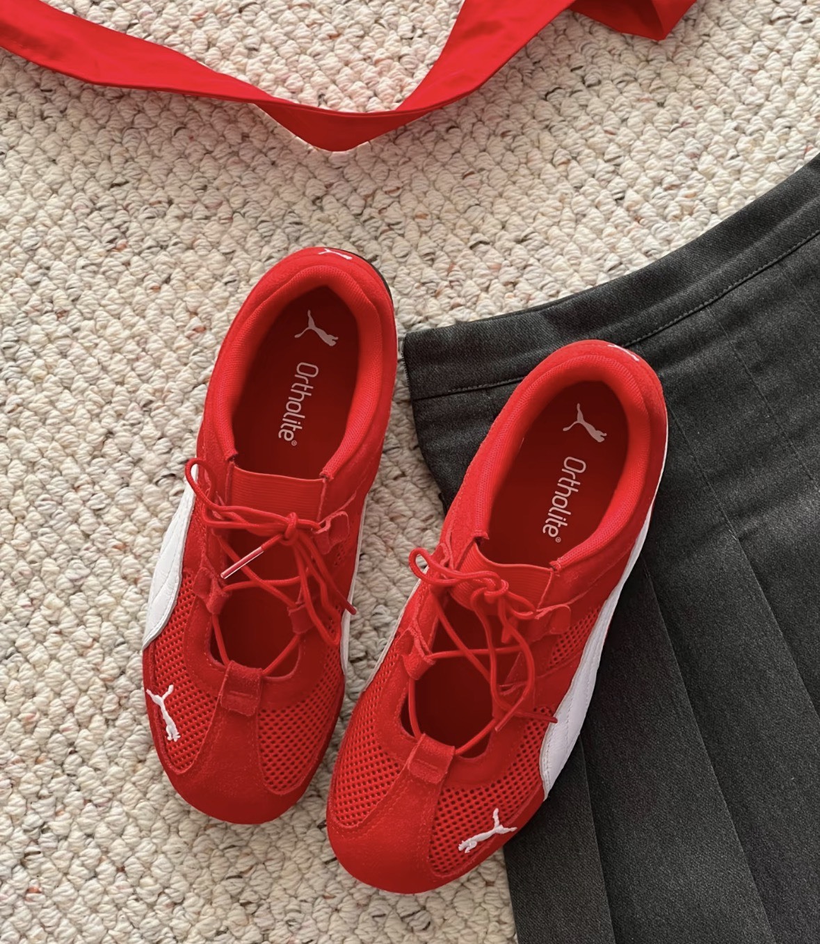 【下殺↘ 9折】PUMA 休閒鞋 SPEEDCAT GO WNS 紅色 芭蕾 復古 瑪莉珍 女 40358902