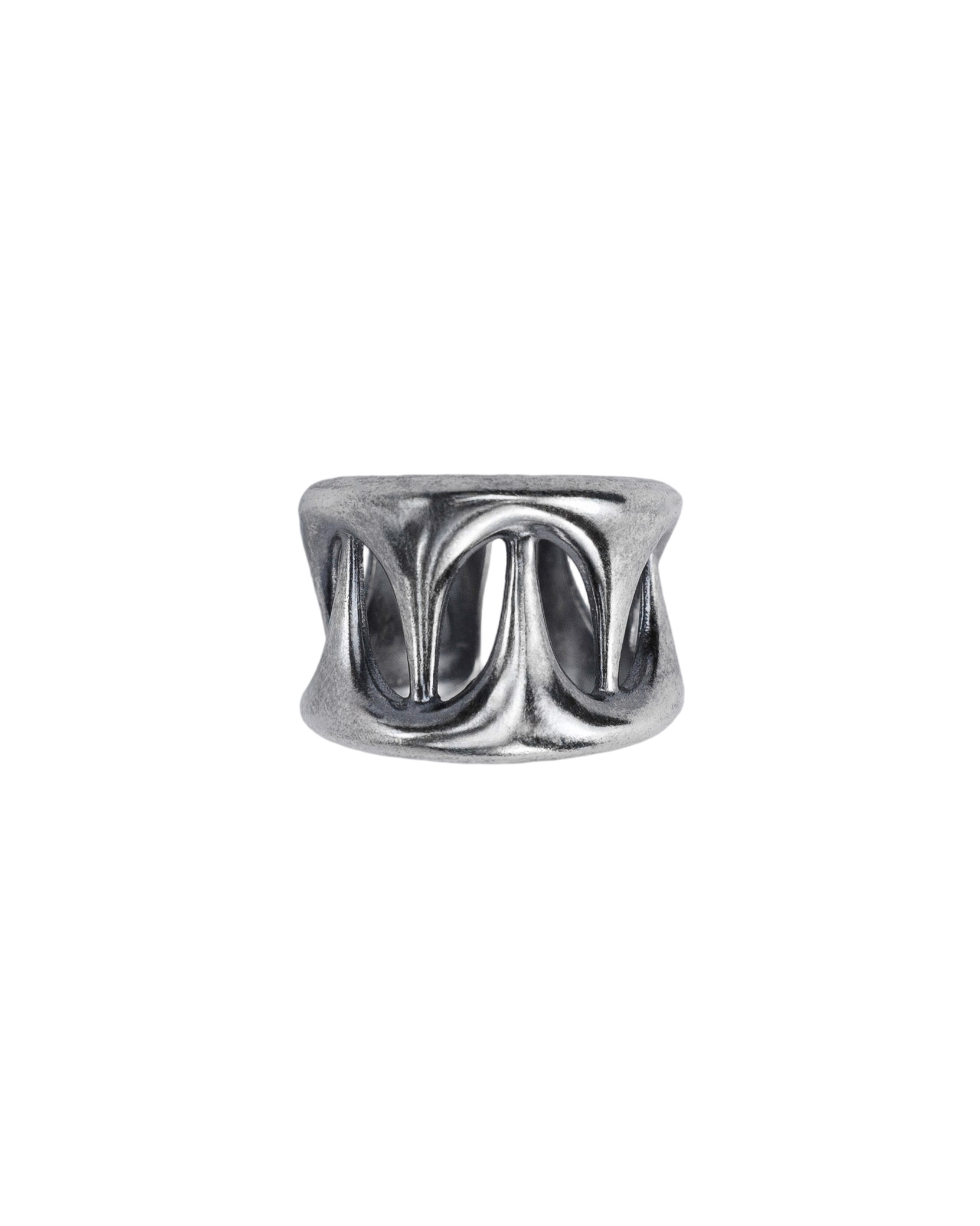 COMA AFTERIMAGE STATIC RING, Antique Silver
