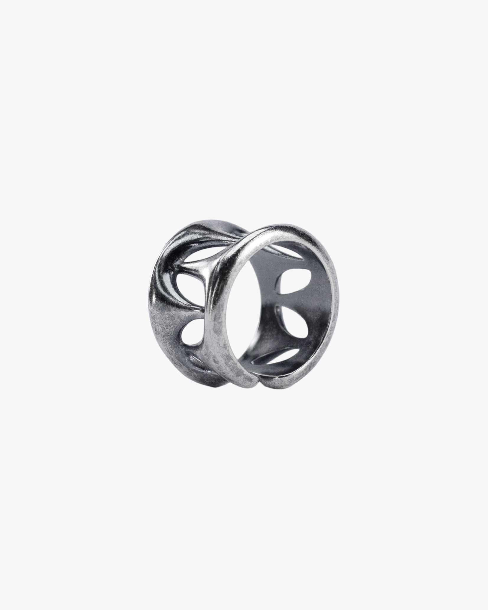 COMA AFTERIMAGE STATIC RING, Antique Silver