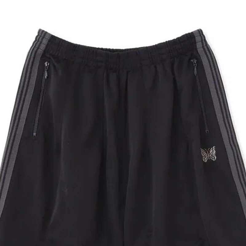 NEEDLES 別注款 H.D. Track Shorts - Poly Smooth 短褲 黑色 SX1583-BK [台灣現貨]
