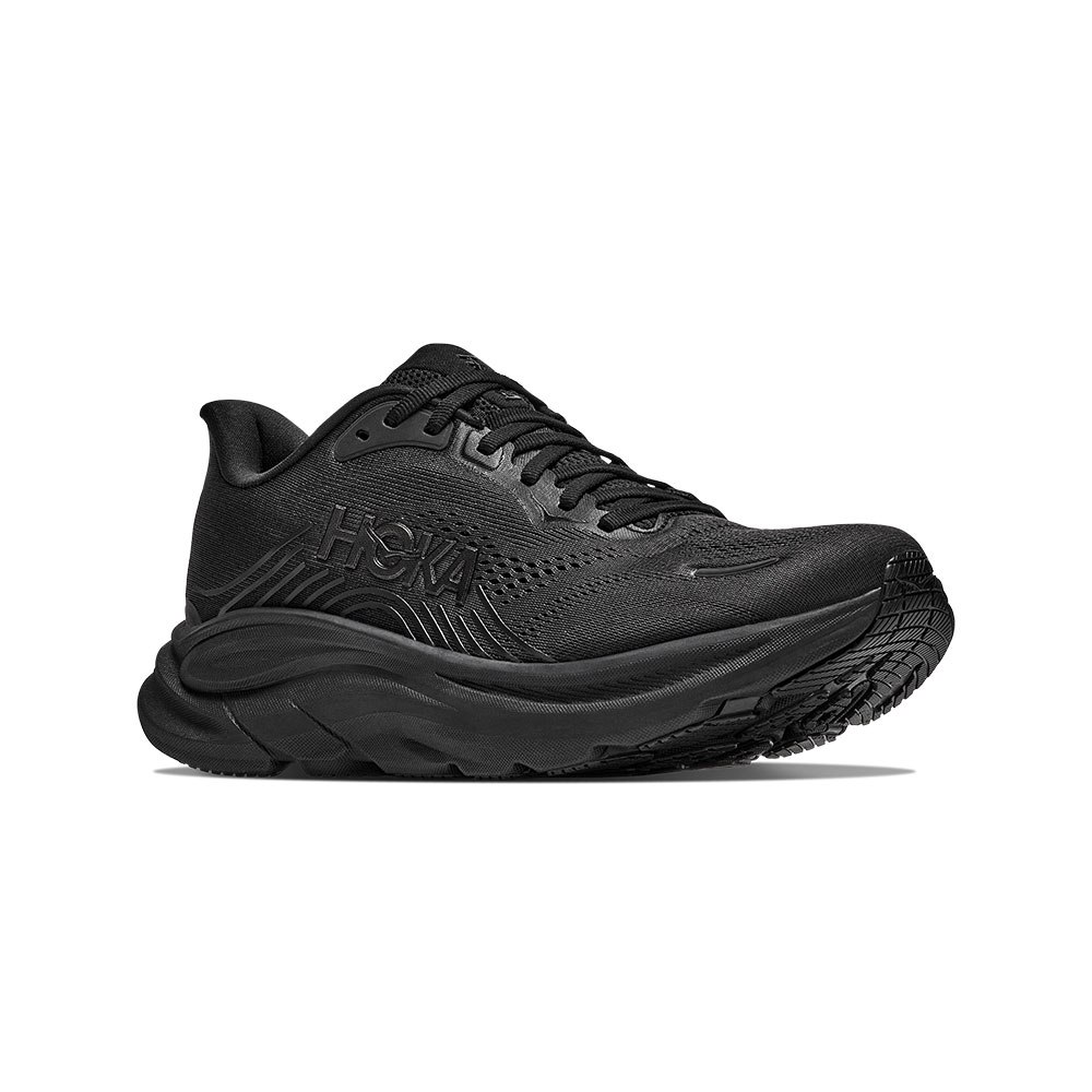 HOKA ONE ONE 女 Clifton 11 寬楦 路跑鞋 黑
