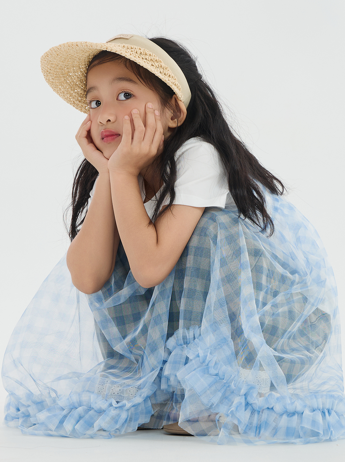 軟軟兔小花T附紗格兩件組【童裝】【親子裝】