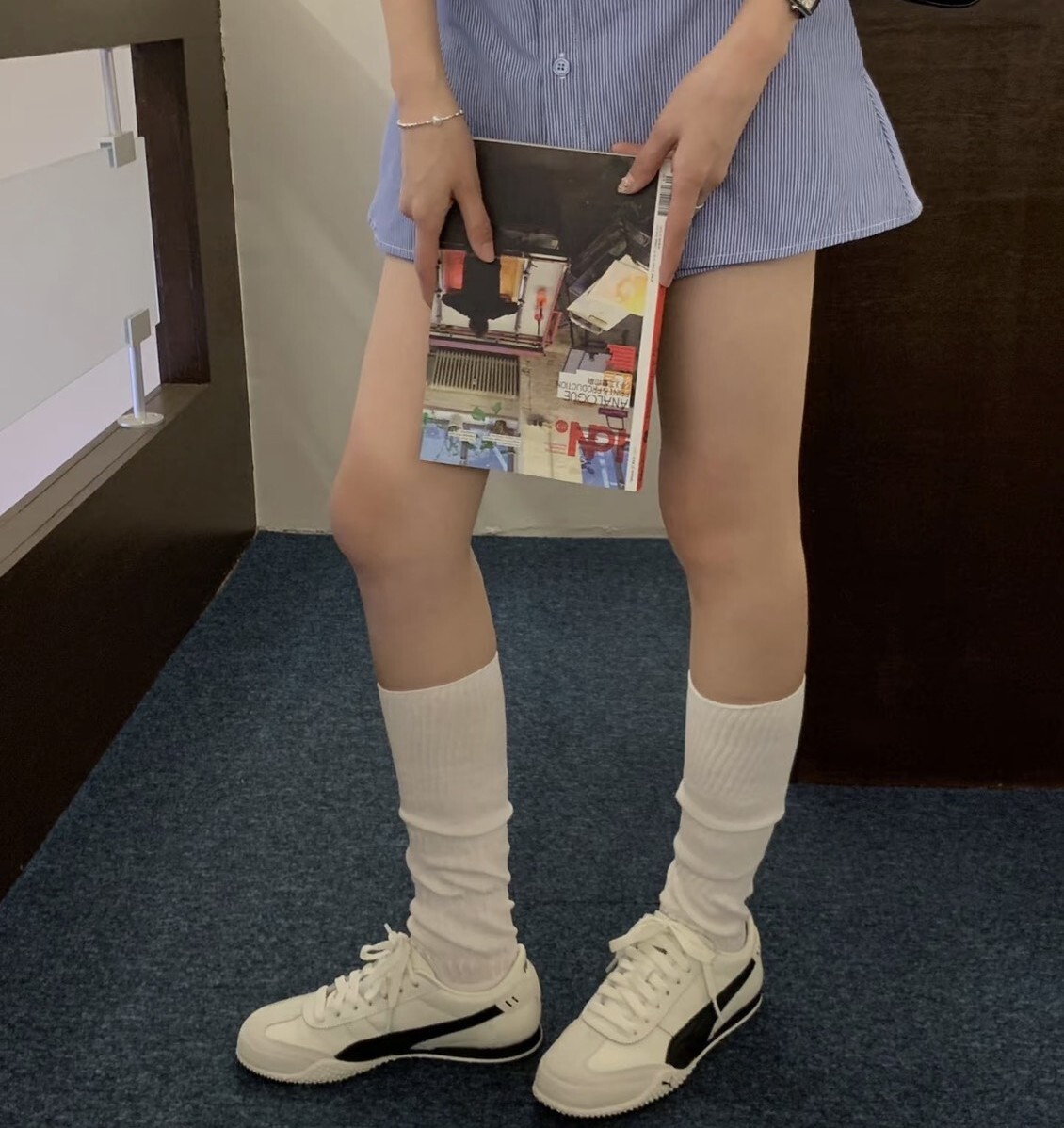 PUMA 休閒鞋 BELLA UT LEA 米白黑 復古鞋 女 40525601