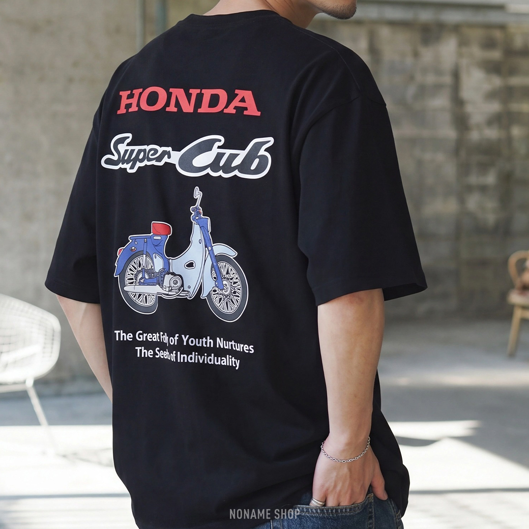 HONDA 復古 美式 經典車型 LOGO 印花 短T 共四款 三色 (男款)