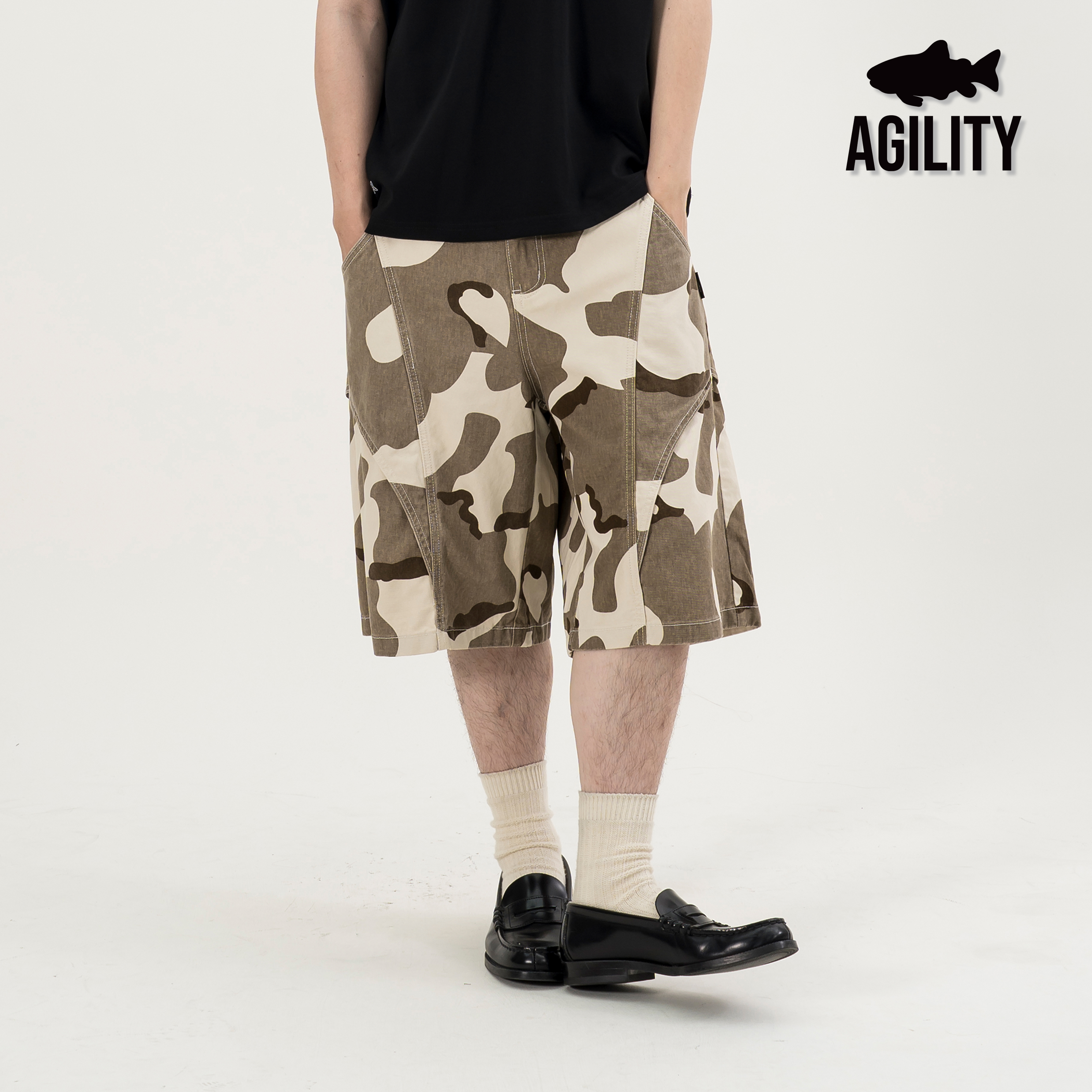 AGILITY Curved Cropped Camo Pants 彎刀迷彩 七分褲 [JC70]