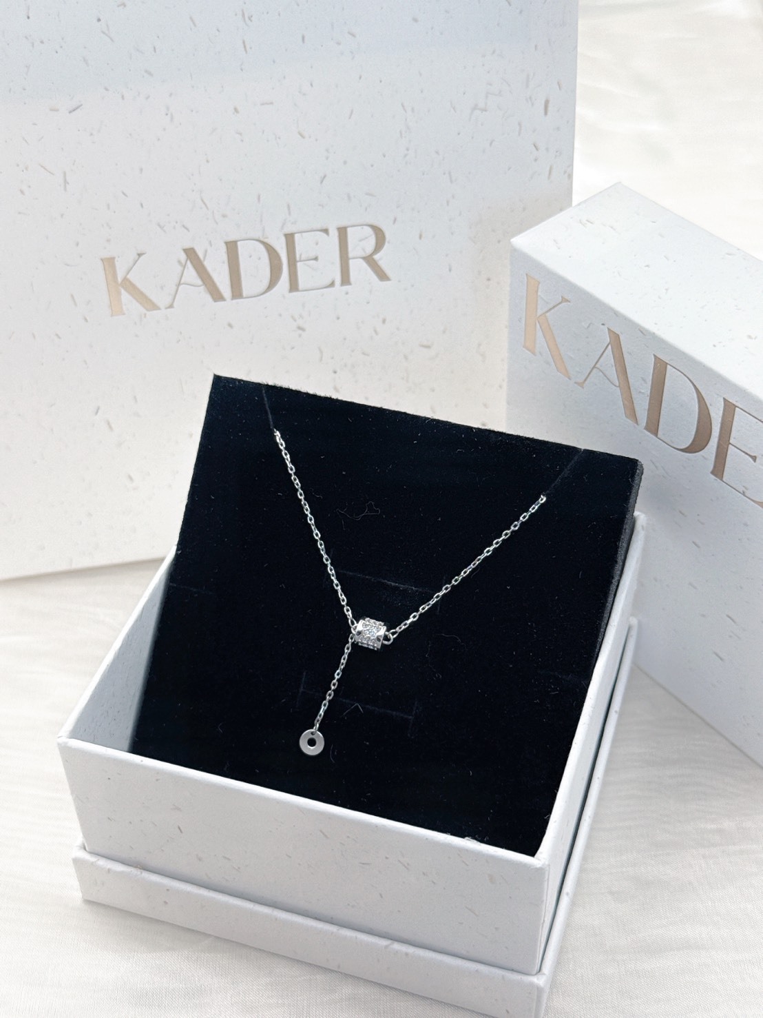 卡蒂羅 KADER 鑲鑽 流蘇 小蠻腰 項鍊 女款