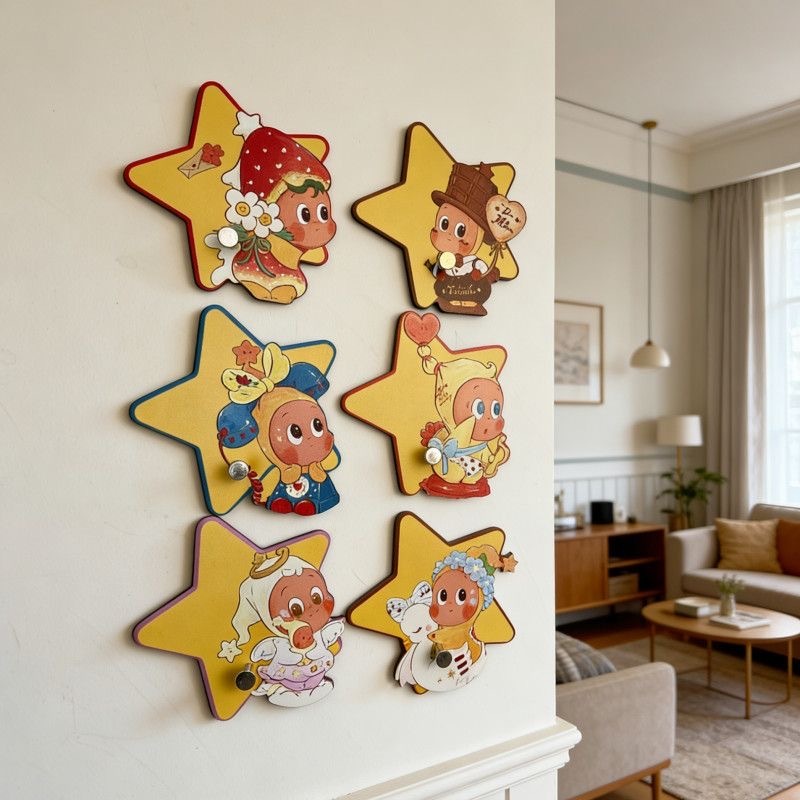 PREORDER  预购 星星人挂钩免打孔家用挂钩 承重1kg 随机