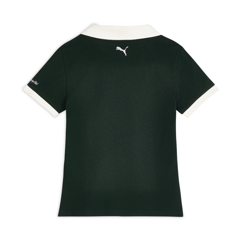 PUMA 短T MONDAY SLEEPING CLUB系列 森林綠 針織 POLO衫 女 63898470