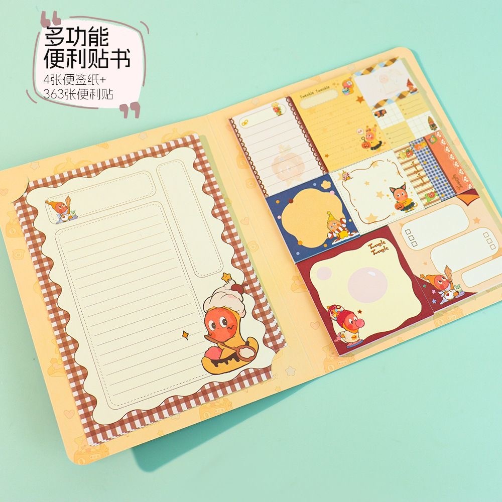 PREORDER 预购 星星小人A5便利贴书本粘性强卡通便签本 随机